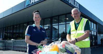 Airdrie charities help Aldi donate nearly 3500 meals to families in need over school holidays - www.dailyrecord.co.uk - Britain
