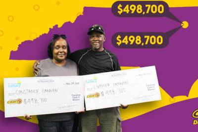 Couple hits nearly $1M lottery with identical tickets: ‘It’s amazing’ - nypost.com - city Raleigh