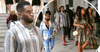 Diddy spends time with his family after attending a show in Venice - www.msn.com - city Venice