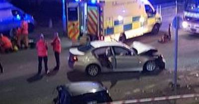 Emergency crews called to four-vehicle smash in Stockport - www.manchestereveningnews.co.uk - Manchester