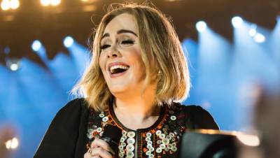 Adele Dances To Cardi B’s ‘WAP’ In Low Cut Bronze Gown At Savannah James’ 35th Birthday — Photos - hollywoodlife.com - Britain