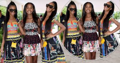 Diddy's daughters Chance, D'Lila and Jessie attend D&G fashion show - www.msn.com - USA - Italy