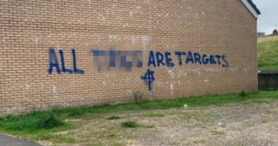 Vile sectarian graffiti scrawled across wall of Scots building - www.dailyrecord.co.uk - Scotland