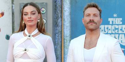 Margot Robbie & Jai Courtney Are Matching in All-White Outfits at 'The Suicide Squad' Premiere! - www.justjared.com - Los Angeles