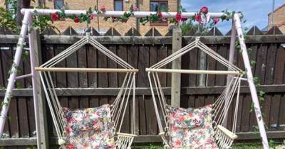 Woman turns old swing set into stylish outdoor seating for just £31 - www.dailyrecord.co.uk - Britain