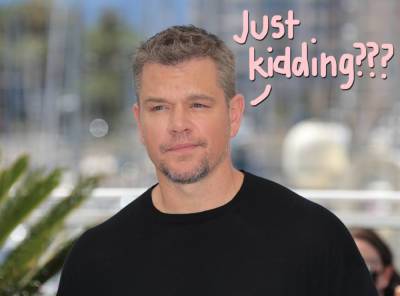 Matt Damon Now Says He NEVER Actually Used The 'F-Slur'??? - perezhilton.com