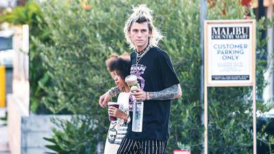 Machine Gun Kelly Is A Doting Dad As He Wraps An Arm Around Daughter Casie, 13, On Day Out - hollywoodlife.com