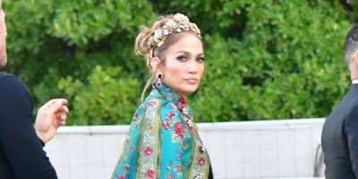 Jennifer Lopez Stuns In Gorgeous Floral Look On Her Way To Dolce & Gabbana's Fashion Event - www.justjared.com - Italy