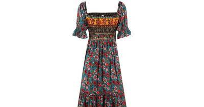 Carry the Boho Look Into Fall With This Beautiful Flowy Midi Dress - www.usmagazine.com