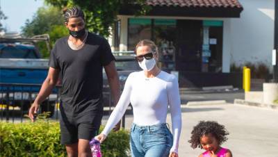 Khloe Kardashian Rocks A ‘Mommy’ Necklace As She Tristan Thompson Take True To Dance Class - hollywoodlife.com - Los Angeles
