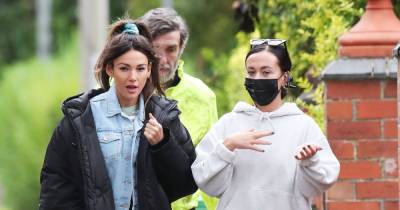 Michelle Keegan puts on casual display in long padded coat as she films Brassic - www.ok.co.uk