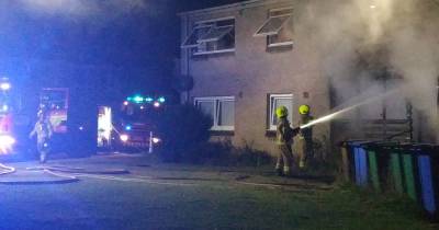 Fire breaks out in Scots flats as cops probe blaze - www.dailyrecord.co.uk - Scotland