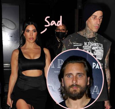 Kourtney Kardashian & Travis Barker Seemingly React To Scott Disick's Alleged S**t-Talking -- In COMPLETELY Different Ways! - perezhilton.com - New York - Italy