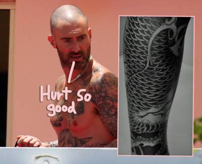 Adam Levine Shows Off HUGE New Tattoo That Took 13 HOURS To Complete! - perezhilton.com