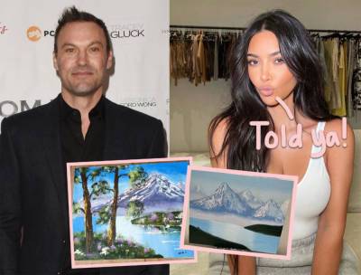 Brian Austin Green Defends Kim Kardashian & North West As He Posts His Own 8-Year-Old's INCREDIBLE Painting! - perezhilton.com