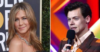 Jennifer Aniston Responds to Gucci Suit Twinning Moment With Harry Styles: ‘Just Call Me Harriet Styles’ - www.usmagazine.com