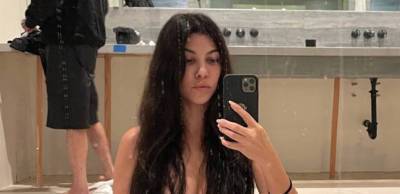 Kourtney Kardashian Shares Topless Photos While Under 'Quarantine' with Travis Barker - www.justjared.com