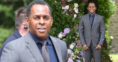 Andi Peters looks dapper in a grey suit at Ant McPartlin's wedding - www.msn.com - county Hampshire
