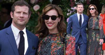 Dermot O'Leary and wife Dee Koppang arrive at Ant McPartlin's wedding - www.msn.com - county Hampshire