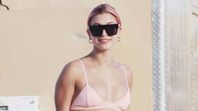 Hailey Baldwin Sizzles In Zebra Bikini As She Lounges With Husband Justin Bieber - hollywoodlife.com