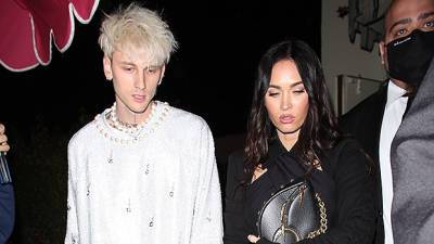 Machine Gun Kelly Rocks GF Megan Fox Pink Leopard Sweater As He Says He ‘Signed A Deal’ - hollywoodlife.com