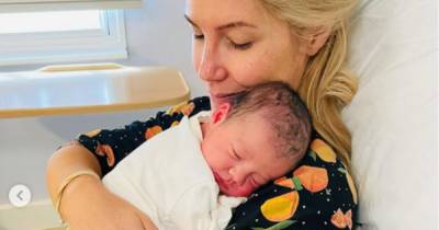 Heidi Range gives birth to baby girl called Athena as she shares first snaps of newborn - www.ok.co.uk