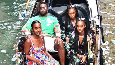 Diddy Enjoys A Gondola Ride With His Daughters, Chance, D’Lila, Jessie While In Venice — Photo - hollywoodlife.com - city Venice