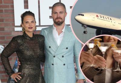 Stephen Amell - Michael Rosenbaum - Stephen Amell Admits He Was 'Being An A**hole' To His Wife Before Getting Removed From Delta Flight! - perezhilton.com