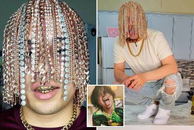 Rapper Dan Sur gets gold chain hooks surgically implanted into scalp - nypost.com - Mexico