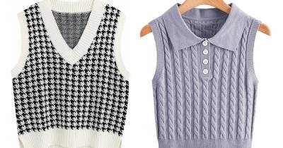 17 Trendy Knit Sweater Vests That You Can Wear in Any Season - www.usmagazine.com