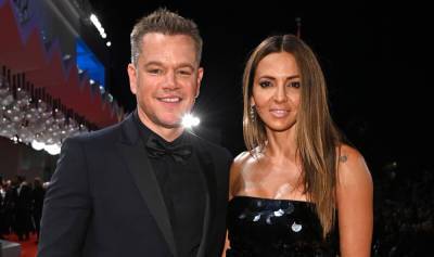 Matt Damon Walks the Venice Red Carpet with Wife Luciana at 'The Last Duel' Premiere - www.justjared.com - France - Italy