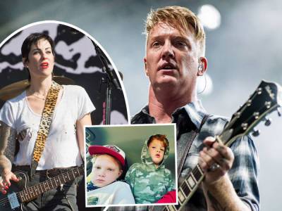 Queens Of The Stone Age Singer Josh Homme's Kids File For Restraining Order, Say He's Abusive & Threatened To Murder Mom's Boyfriend - perezhilton.com