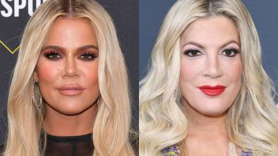 Tori Spelling denies plastic surgery rumors after claims she resembles Khloé Kardashian: It’s 'all contouring' - www.foxnews.com