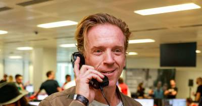 Damian Lewis among celebrities on City trading floors for charity - www.msn.com - New York