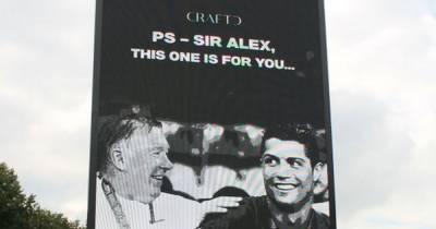 Sir Alex Ferguson and Cristiano Ronaldo billboard unveiled ahead of Manchester United debut - www.manchestereveningnews.co.uk - Manchester - Portugal