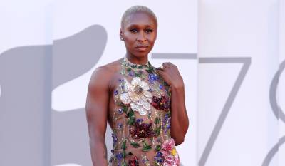 Cynthia Erivo Wears Sheer Floral Gown at Closing Ceremony of Venice Film Festival 2021 - www.justjared.com - Italy - Belgium