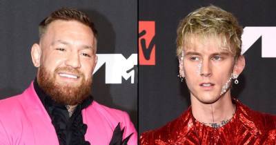 Conor McGregor Denies VMAs Fight With Machine Gun Kelly Fight Was Over Photo Request: I Love My ‘Fans’ - www.usmagazine.com - Ireland