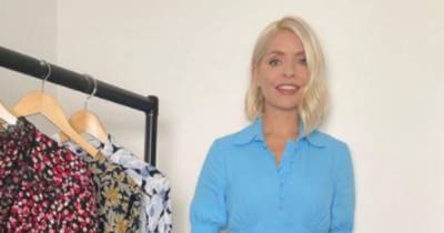 Holly Willoughby shows off trim figure in stunning blue dress on This Morning - www.ok.co.uk