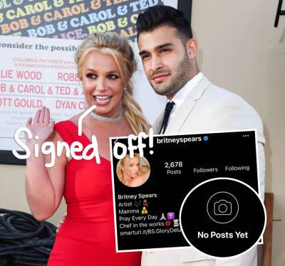 Britney Spears Explains Why She Deleted Her Instagram!! - perezhilton.com