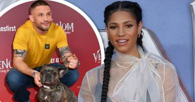 Vick Hope and Tom Hardy's dog at Venom: Let There Be Carnage screening - www.msn.com
