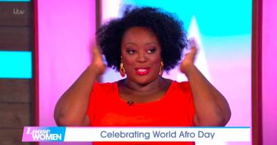 Judi Love celebrates her natural hair on Loose Women on World Afro Day - www.ok.co.uk