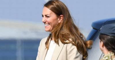Kate Middleton is chic in blazer and trousers on visit to RAF Brize Norton - www.ok.co.uk - Britain - Afghanistan
