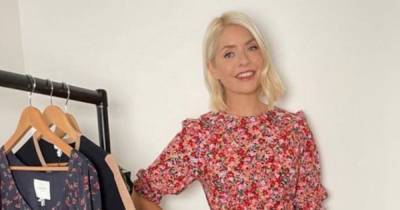 Holly Willoughby embraces the last bit of summer in bargain floral print midi dress - www.ok.co.uk