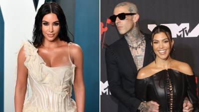 Kim Kardashian Weighs in on Kourtney and Travis Barker's Relationship - www.etonline.com