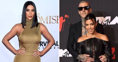 Kim Kardashian Says ‘It’s So Cute’ That Kourtney and Travis Can’t Keep Their Hands Off Each Other - www.usmagazine.com