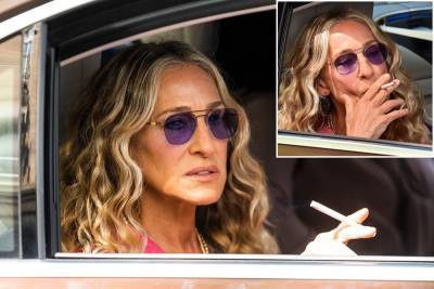 Pics of Carrie Bradshaw smoking mean ‘SATC’ reboot won’t be a total drag - nypost.com