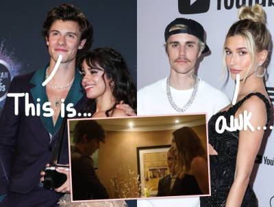 Watch Rumored Exes Shawn Mendes & Hailey Bieber Endure The Most 'Awkward' Run-In At The Met Gala! - perezhilton.com