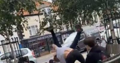Moment ear-biting street thug gets floored by 16-year-old martial arts world champ - www.manchestereveningnews.co.uk