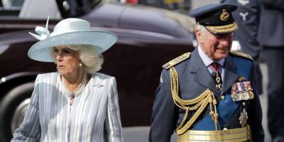 Prince Charles & Camilla Duchess of Cornwall Attend Battle of Britain Service - www.justjared.com - Britain