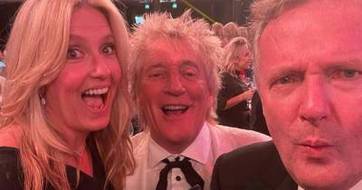 Piers Morgan 'arrested' by Rod Stewart's wife Penny Lancaster as trio party together - www.dailyrecord.co.uk - London